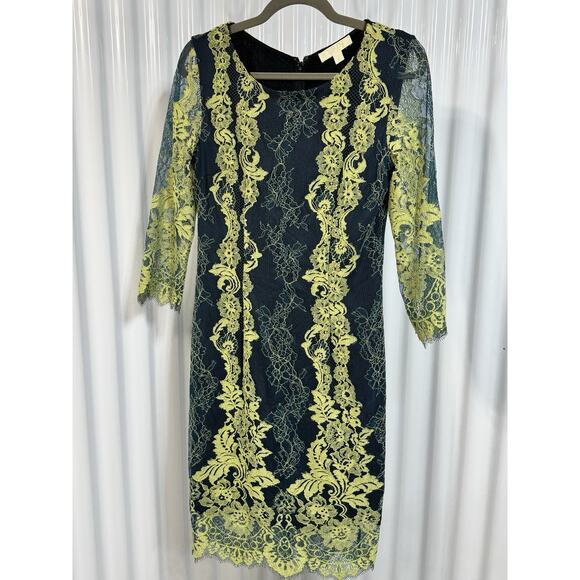 Erin Featherstone Midi Teal lace dress Size 10 Summer - Picture 1 of 6